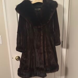 Dennis Basso Brown Fur Coat